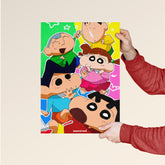 Shin-chan & Friends Vibrant Poster